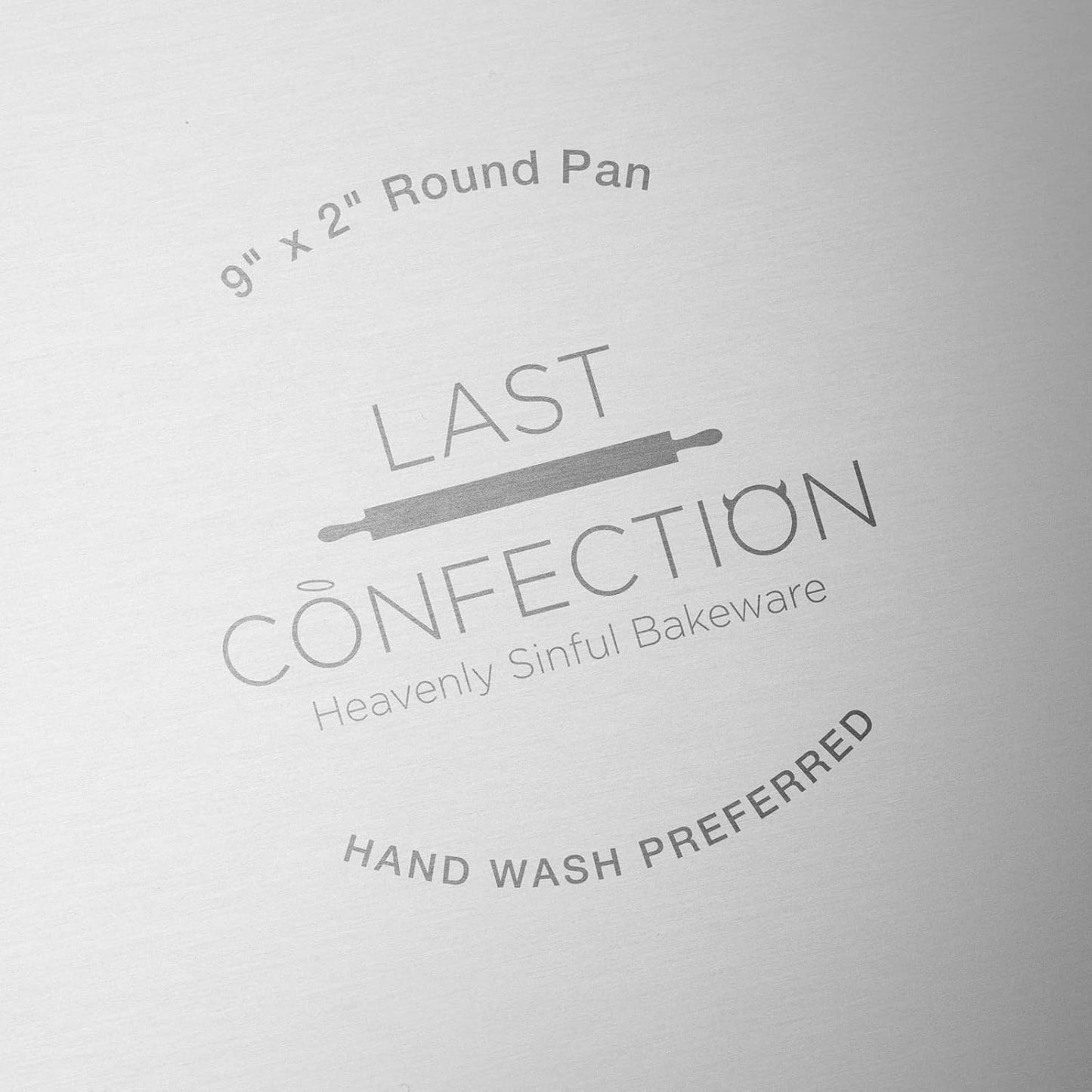 LAST CONFECTION 2-Piece Round Cake Pan Set - Includes 6" and 9" Aluminum Pans - 2" Deep