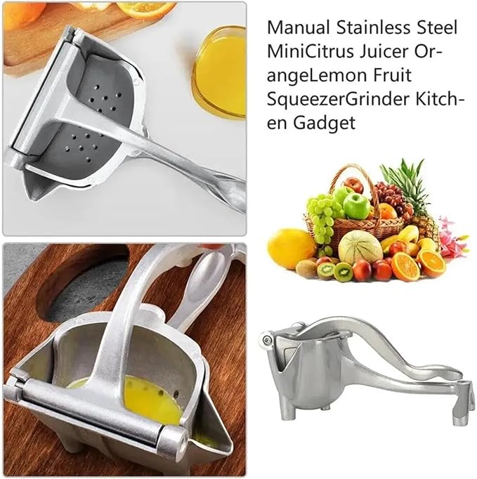 Juicer, Fruit Juice Squeezer Manual Aluminum Press Extractor Orange Lemon Citrus Juicer Handheld Kitchen Tool Home Bar