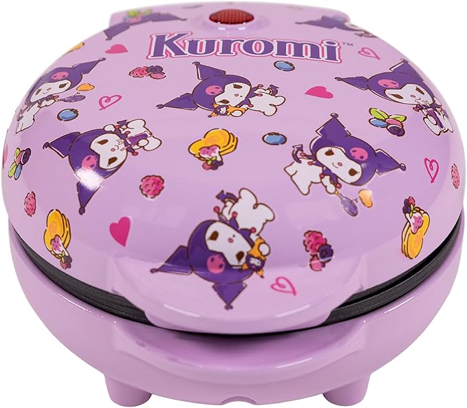 Uncanny Brands Hello Kitty Kuromi Mini Waffle Maker - Cook With Your Favorite Bunny Character