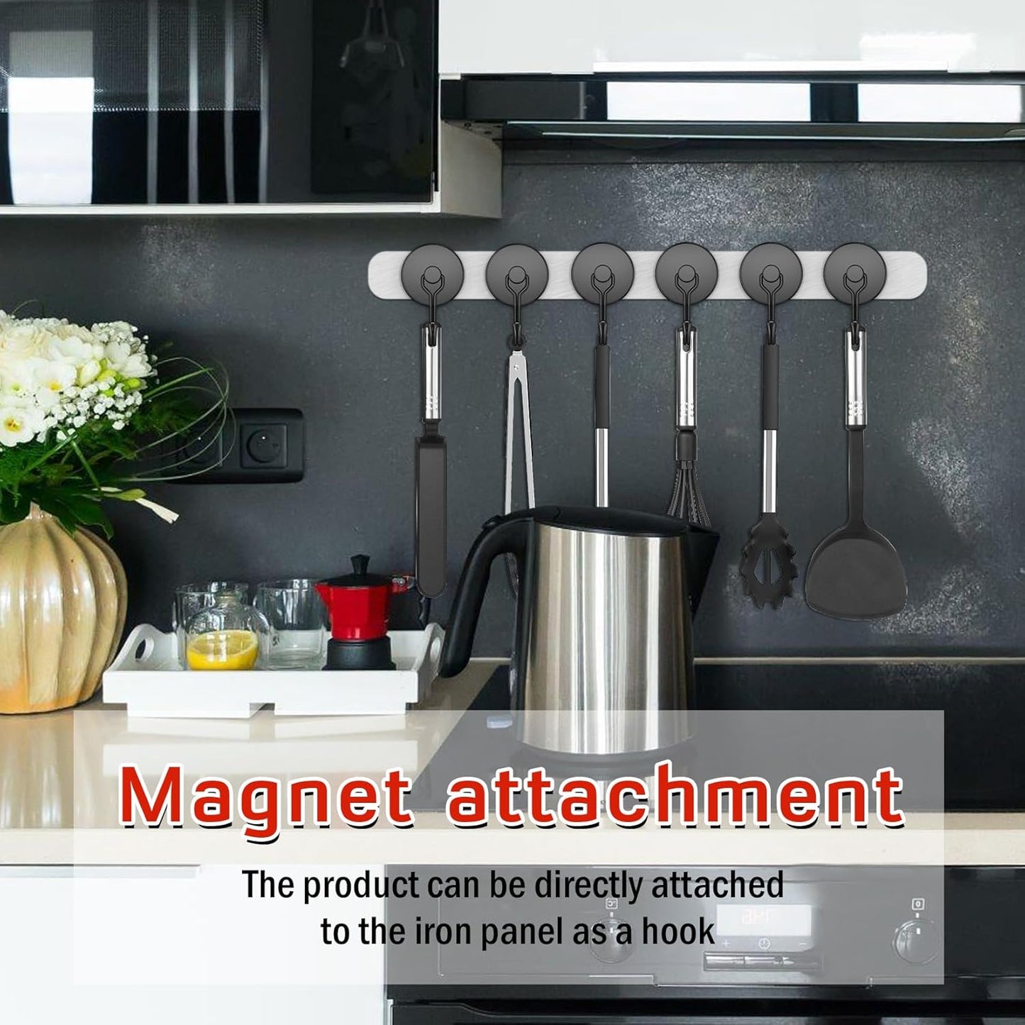FINDMAG 100 LBS Magnetic Hooks, Super Strong Magnet with Hook for Cruise Cabins, Magnetic Hooks Heavy Duty for Classroom, Black Swivel Swing Hook for Hanging, Cruise, Locker Accessories, Refrigerator