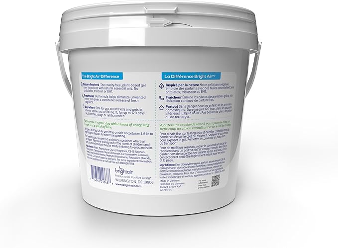 Bright Air 64 oz. Super Odor Eliminator, For Large Spaces, Zesty Lemon & Lime Scent, Case of 2, Odor Eliminator & Air Freshener, Natural Essential Oils, Lasts Up to 120 Days Each