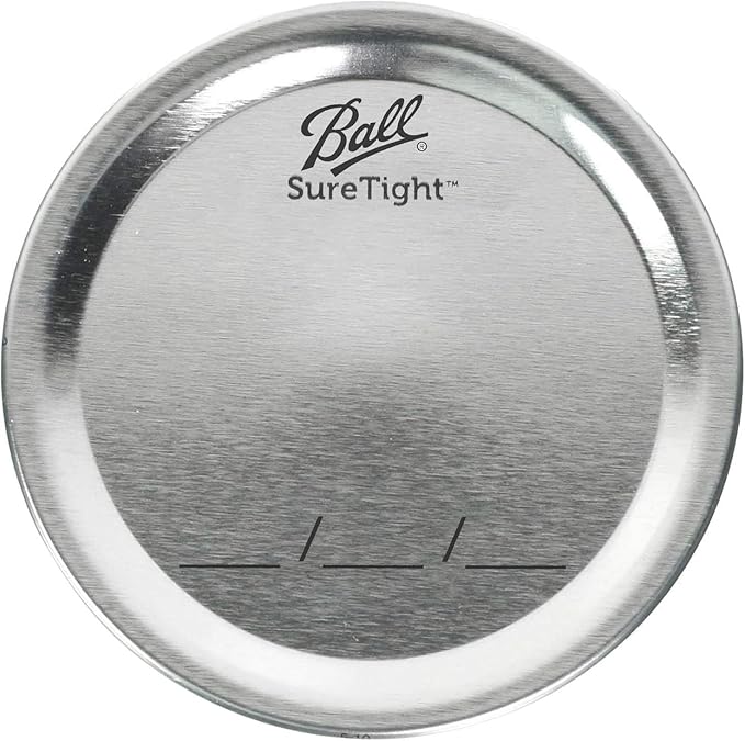 Ball Mason Jar Lids, Regular Mouth, 12 CT (Pack of 6)