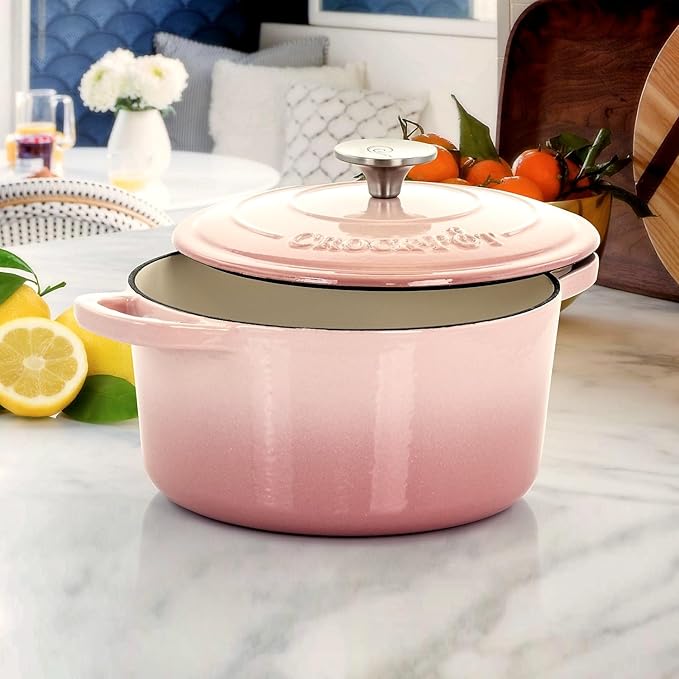 Crock-Pot Artisan Round Enameled Cast Iron Dutch Oven, 3-Quart, Pistachio Green