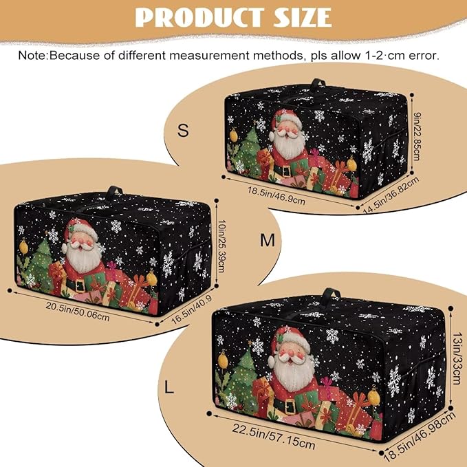 Toaster Oven Cover Dust-Proof Countertop Convection Oven Cover Protective Smart Microwave Oven Accessories and Decor, M, Santa Claus Snowflake Black Christmas Decor
