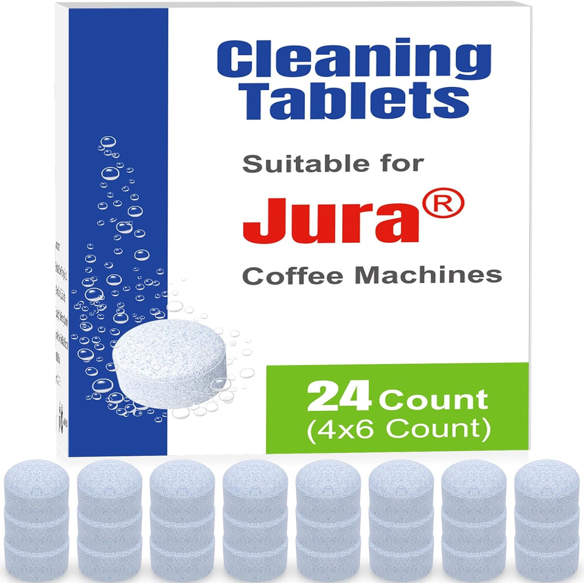 Cleaning Tablets Suitable for Jura Espresso Machines and Automatic Coffee Centers (24)