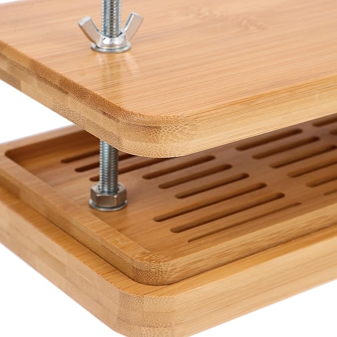 OSALADI Tofu Press and Drainer with Adjustable Pressure, 26x15cm Soybean Curd Mold for Homemade Bean Curd Making, 3-layer Drainage Tray Kitchen Tool for Home Tofu Maker