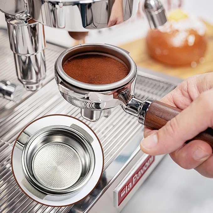 1 Pack 51mm Stainless Steel Coffee Filter Basket, Espresso Portafilter Machine Parts Compatible with CASABREWS, Gevi (1, One Cup)