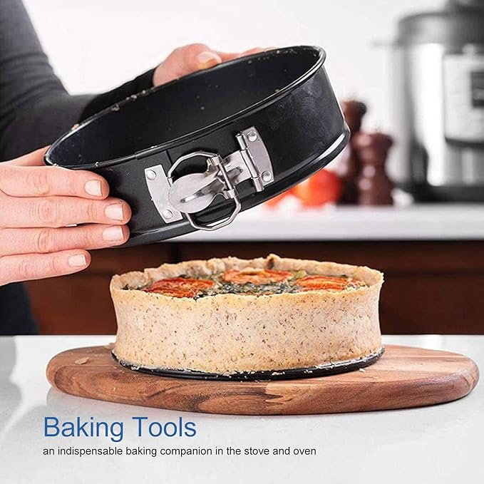 Cake Pan Set, Round Cheesecake Pan, Nonstick Cake Pan with Removable Bottom for Cheesecakes, Yogurt Cakes, Mousse, Coffee Cakes (20/22/24)