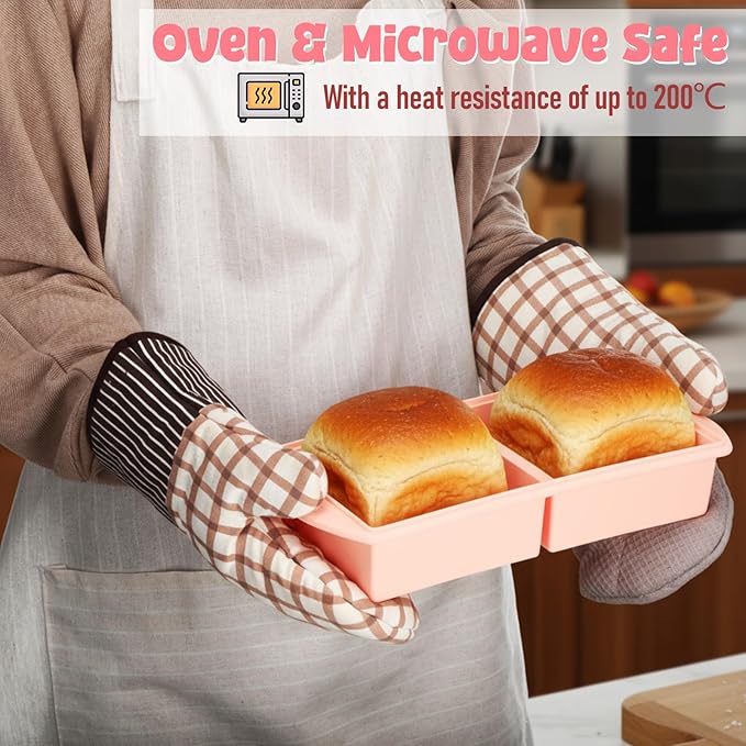 4 Pack Silicone Freezer Trays with Lid, 1/5, 1/2, 1, and 2 Cup Soup Freezer Molds Set Stainless Steel Frame Ice Cube Tray for Meal Prep Freezing Soup Stews Sauces Oven Microwave Safe(Pink)