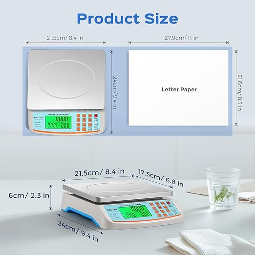 Bonvoisin 66lb/ 30kg Baking Kitchen Scale & Commercial Food Scale