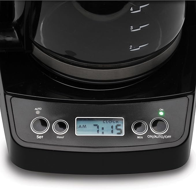 Capresso 5-Cup Mini Drip Coffee Maker, Black and Stainless Steel