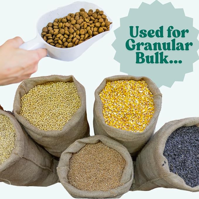 1/2 Cup (4 Oz. | 118.4 mL) Long Handle Scoop for Measuring Coffee, Pet Food, Grains, Protein, Spices and Other Dry Goods (Pack of 5)