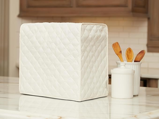 Covermates Keepsakes - Bread Maker Cover - Dust Protection - Stain Resistant - Washable - Appliance Cover, Cream