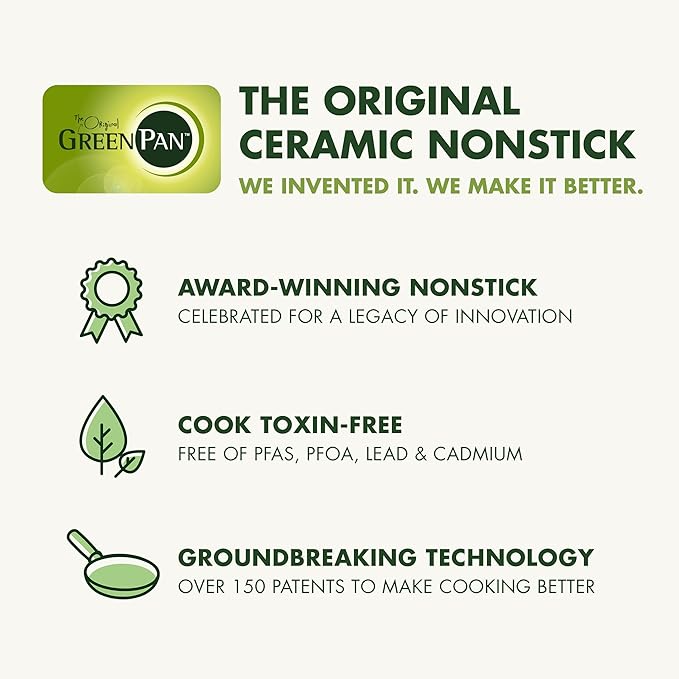 GreenPan Carb Reducing Electric Rice Cooker, 4 Cups Uncooked/8 Cooked Rice, 10 Presets, LED Display, Healthier Meals, Delay Timer, PFAS-Free Ceramic Nonstick Removable Bowl, Cool Touch, Steam, Cream