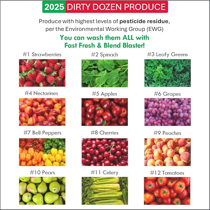 Fruit and Vegetable Wash Strips | Plant-Based, Food-Safe Produce Cleaner | Dissolvable Veggie Wash Removes Contaminants, Waxes & Dirt | All-Natural | Travel | 1 Pack of 30