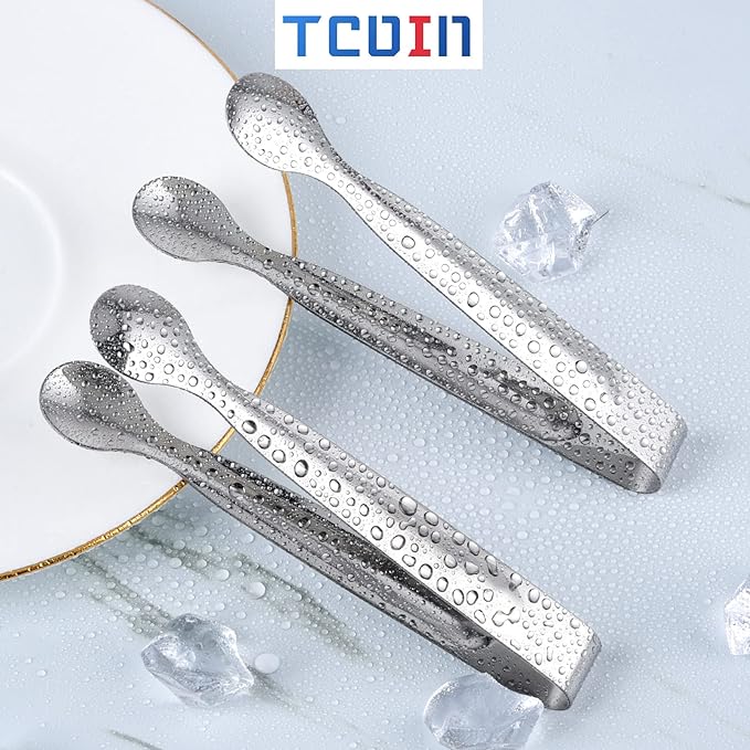 Small Serving Tongs,Ice Tongs,Sugar Tongs,Kitchen Tiny Tongs for Appetizers,18 PCS(4.3 Inch)