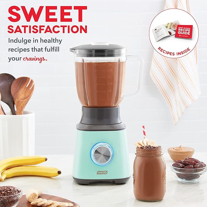 Dash Quest 50 oz Countertop Kitchen Blender, Professional Heavy Duty High Speed Processor and Mixer, Aqua