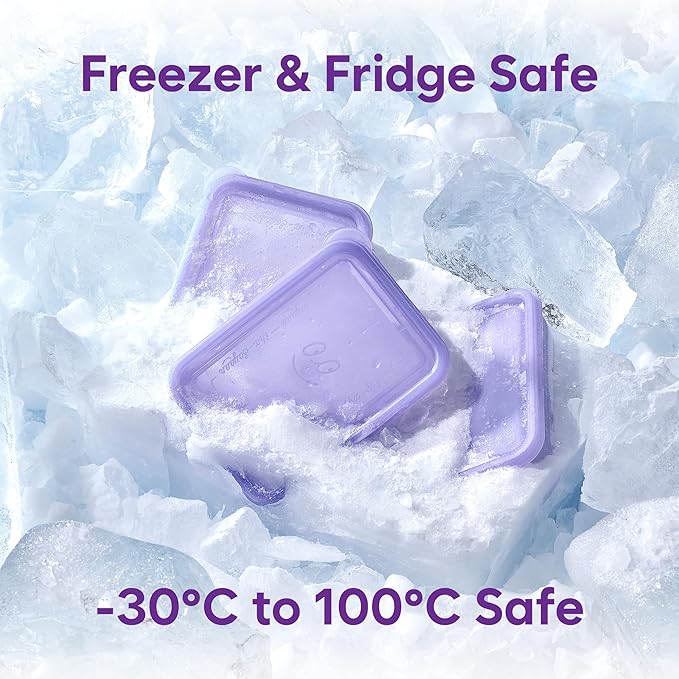Freezer Storage Containers, 10 Pcs Assorted Containers with Lids Value Pack│Flexible even when frozen│Freezer safe│Anti-freezer burn│BPA-free│Stackable│Made in Korea