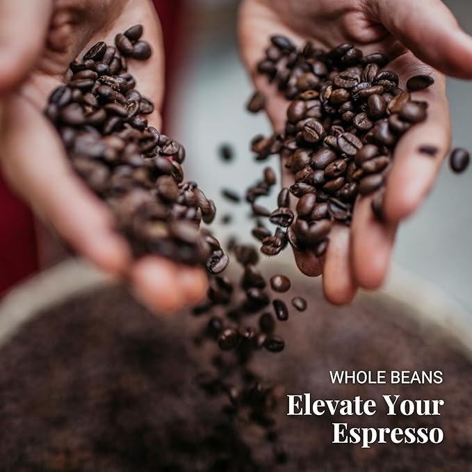 Caffe Vergnano Gran Aroma Whole Bean Coffee 2.2 lb Bag - Medium Roast Espresso Beans Whole, Cocoa Spice Dried Fruit Notes Italian Coffee - For Espresso Maker, Moka Pot, French Press, Coffee Maker