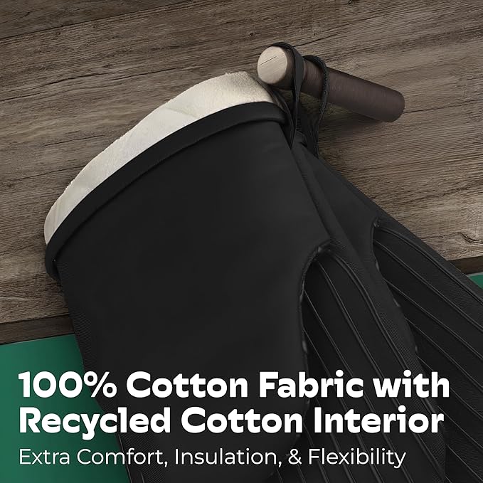 Big Red House - Silicone Mini Oven Mitts - Black Set of 2 - Heat Resistant to 536 F / 280 C Kitchen Gloves Professional Grade Pot Holders for Cooking Baking