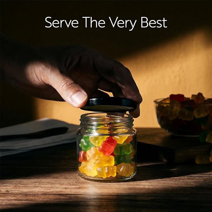 Restaurantware 10 Pack Of Glass Jars, 6 Oz Durable Glass Jars With Lids, Small Mason Jar For Food Reusable Hot And Cold Friendly, For Restaurants And Kitchens, Clear Storage Jar