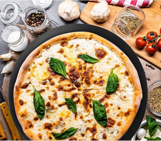 Beasea 11.5 Inch Pizza Pan Crisper with Holes, Perforated Heavy Duty Aluminum Alloy Round Vented Pizza Pans Pizza Baking Tray Bakeware for Home Restaurant Kitchen