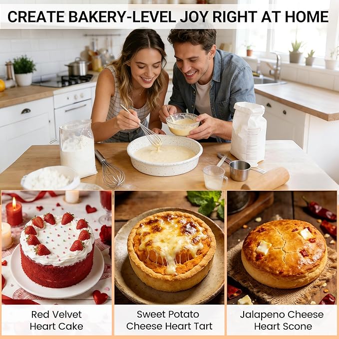 SJ 10 Inch Silicone Round Cake Pan with Metal Reinforced Frame 1Pack, Nonstick Silicone Cake Mold for Baking Suitable for Making Layers, Cheese & Chocolate Cakes