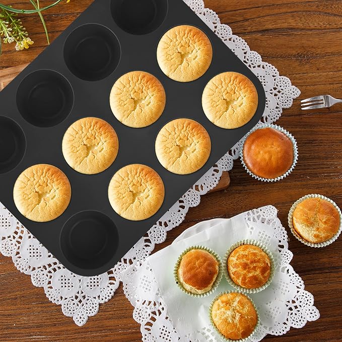 Aschef 9in1 Nonstick Silicone Baking Ring Cake Pan Cookie Sheet Molds Tray Heat Resistant Bakeware Tools Kit for Muffin Loaf Bread Pizza Cupcake Utensil