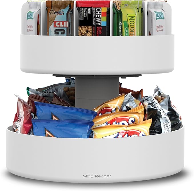 Mind Reader Snack Storage Bundle with Coffee Cup Organizer (Black)