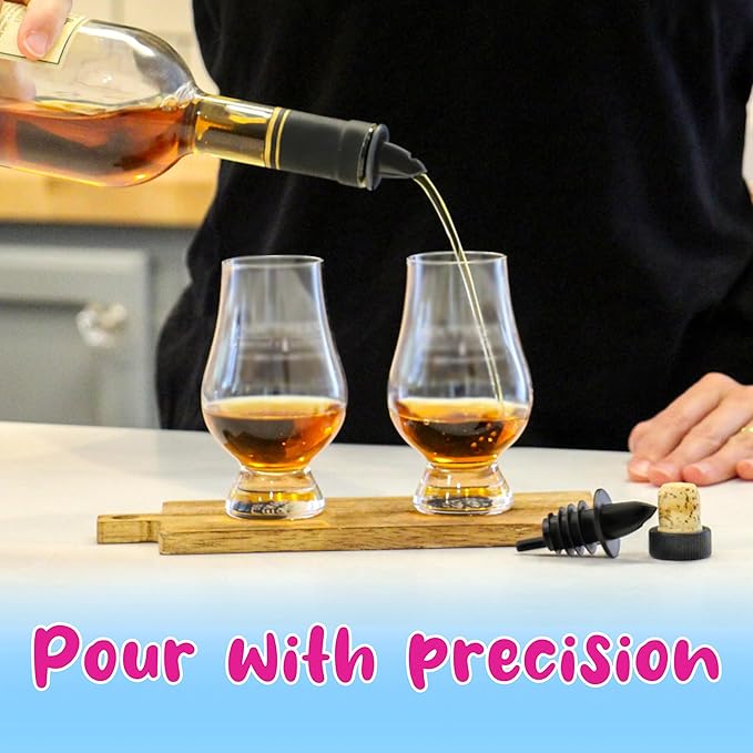 Hawaiian Shaved Ice Syrup Precise Control Bottle Pourers, Professional Pour Spouts for Snow Cone & Drink Flavors (10-Pack)