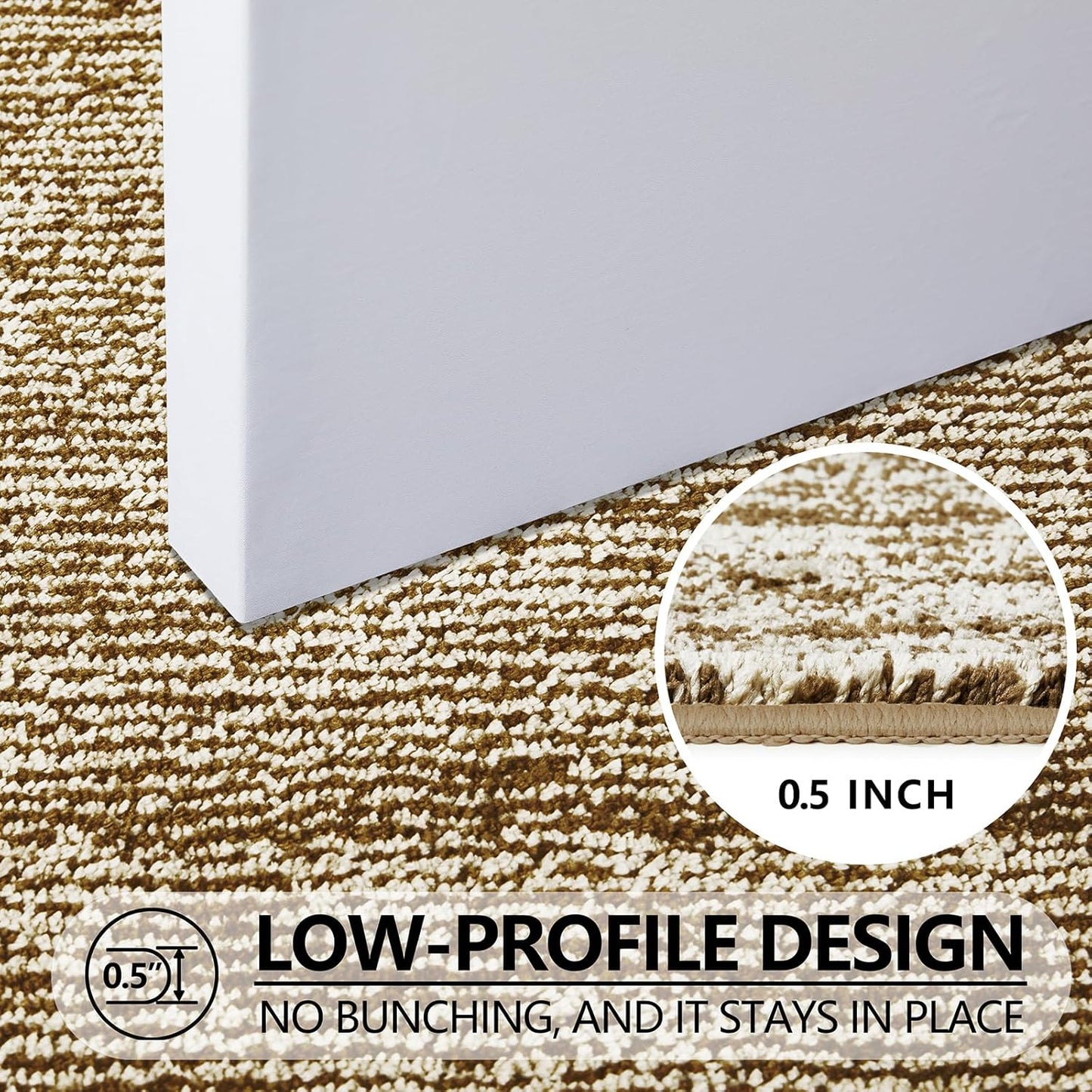 REFETONE Indoor Doormat, Front Door Mat 32"x40" Absorbent Rubber Backing Non Slip Back Door Mats, Washable Low-Profile Inside Floor Mat Door Rugs for Entryway, Resist Dirt Mud Mat for Dogs, Coffee
