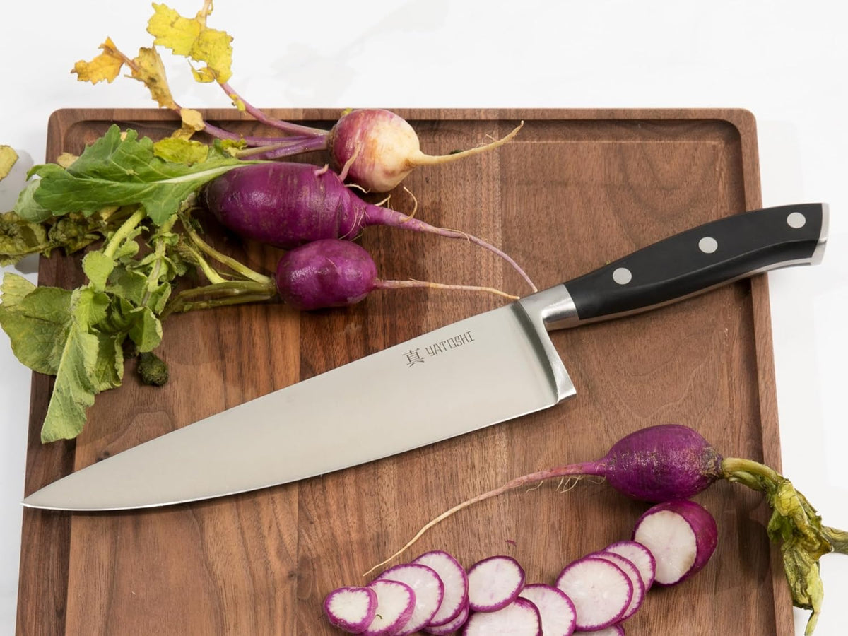 Yatoshi Black Chef Knife - Ultra Sharp High Carbon Stainless Steel