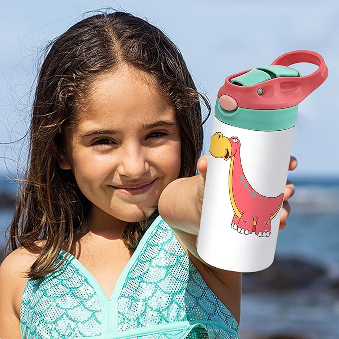 Sublimation Tumbler,50 PACK 12oz Stainless Steel Sublimation Sippy Cup,Double Wall Insulated Kids Tumbler with Handle,Spill Proof lid,Silicone Bottoms,for Water,Drinks (50, 12OZ)