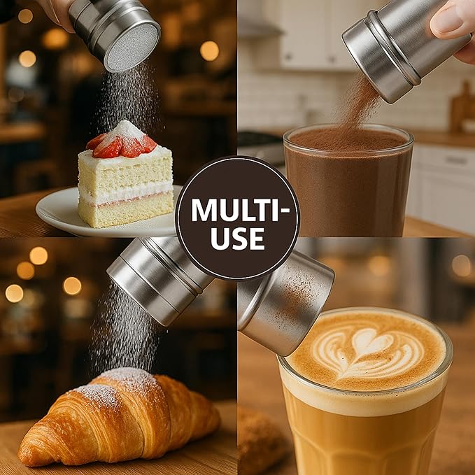 Milk Frothing Pitcher Set 20oz/600ml, 304 Stainless Steel Milk Frother Cup with Cocoa Shaker, Latte Art Pen, Stencils, Espresso Machine Accessories & Coffee Barista Tools Latte Pitcher Gift
