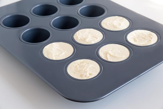 Fox Run Mini Cheesecake Pan with Removable Bottoms, Non-Stick, 10.5 x 14 x 1.5 inches