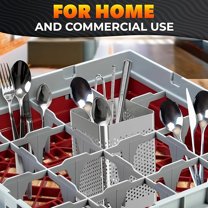 Dishwasher Chopstick Basket – 2.75" x 2.75" x 3.93" Stainless Steel Utensil Holder, Rust-Resistance Chopstick Holder for Dishwasher Basket – Hanging Caddy for Organizing Chopsticks, Straws & Teaspoons