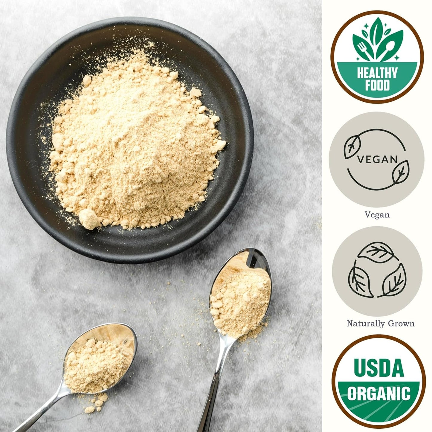 Kamut Flour Organic Bulk by Be Still Farms - Bread Flour for Baking (2.8 lb) Khorasan - Organic Whole Wheat Flour Unbleached - High in Fiber | USA Grown | USDA Certified | Vegan | Non-GMO