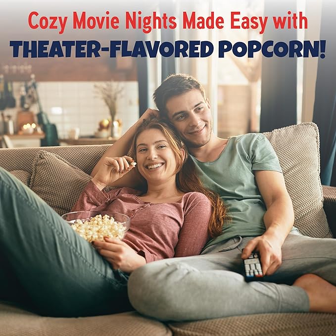 Premium America Popcorn Kit, 36 Packs for a 6oz Popper, Movie Theater & Popcorn Machine Kernels, Oil & Seasoning Packet, Bulk All in One