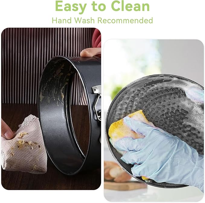 USLAI Springform Pan, 4/6/7/8/9/10 Inch Nonstick Cheesecake Pan with Removable Bottom, Easy to Clean, Ideal for Baking Cakes, Pies and Quiches - 7 Inch