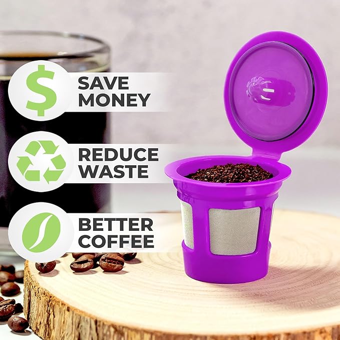 Single Serve Value Pack 1-Stream Reusable Filter Cup/EZ Scoop Perfect Pod Single Serve Pack Reusable Coffee Filter Cup & EZ-Scoop for K-CUP Brewers