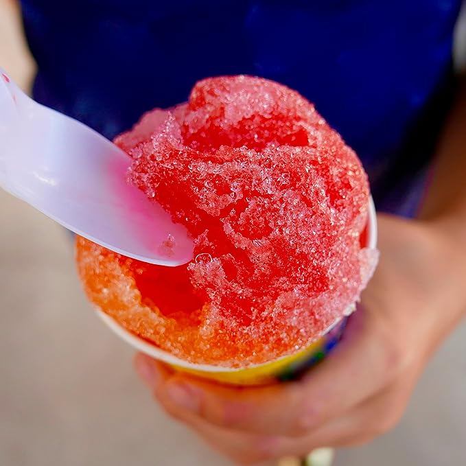 Nostalgia Retro Snow Cone Machine – Single-Serve Countertop Size – Shaved Ice Maker for Snow Cones, Slushies, & Hawaiian Ice - Includes Reusable Plastic Cup – Aqua