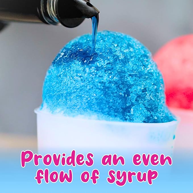 Hawaiian Shaved Ice Syrup Precise Control Bottle Pourers, Professional Pour Spouts for Snow Cone & Drink Flavors (10-Pack)