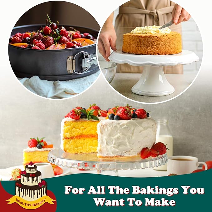 HIWARE 6 Inch Non-stick Springform Pan with Removable Bottom - Leakproof Cheesecake Pan, Compatible with 3 Qt Instant Pot