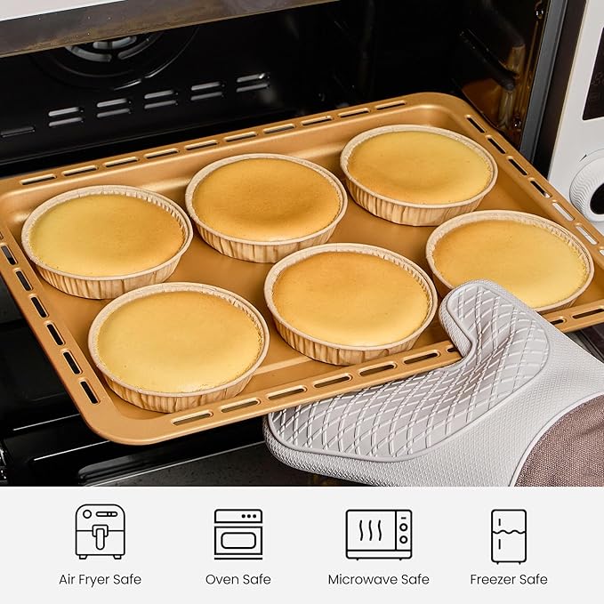Ocmoiy 50 Pcs Mini Tart Pans for Baking, 4 Inch Disposable Paper Pie Tins for Small Pies, Tarts, Quiches, Cinnamon Rolls, Desserts