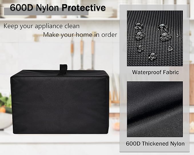 Toaster Oven Cover Heavy Duty Heat-resistant Waterproof Dust-Proof Protective Case for BLACK+DECKER 4-Slice Crisp 'N Bake Air Fry Toaster Oven TO1787SS/TO1313SBD