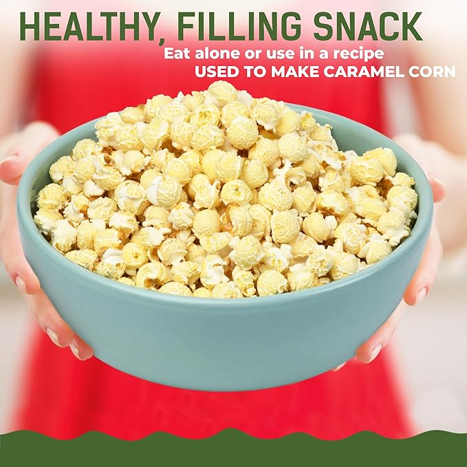 Farmer Bob's Princeton Popcorn Farmer-Direct Mushroom Popcorn Kernels 32 oz Each Case of 20 Sealed Bags Non-GMO Gluten-Free Stove/Popper Ready Bulk Value Pack Freshness Preserved & Easy to Handle