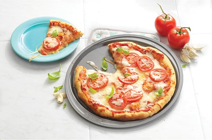 GoodCook Everyday Nonstick Steel Pizza Pan, 12", Gray (Pack of 2)