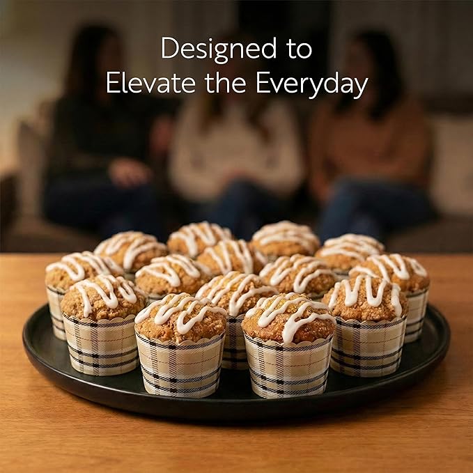 Restaurantware Baking Cups 200 Pack of 3.38 oz Paper Cupcake Liners Greaseproof Scalloped Oven-Safe Elegant Dessert Muffin Cups Disposable for Parties