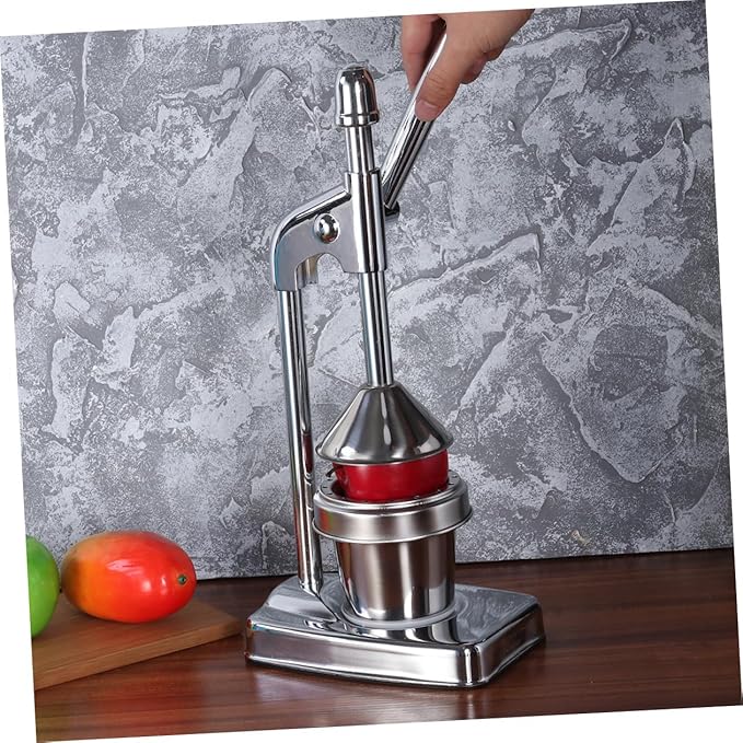 Manual Juicer Extractor Fruit and Vegetable Press Hand Press Squeezer Stainless Steel No Power Needed