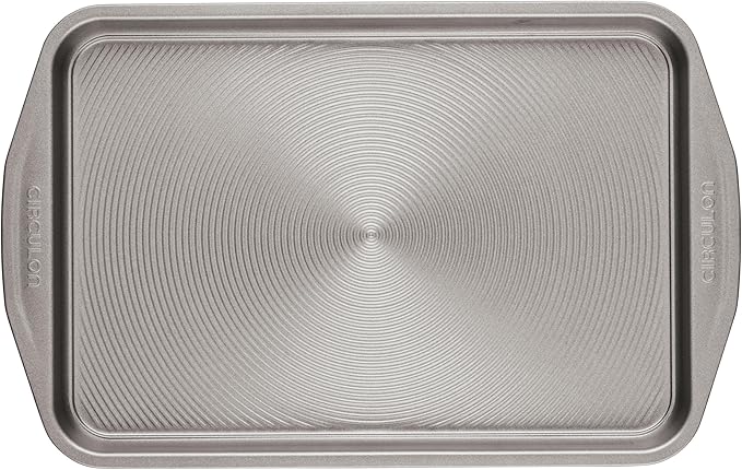 Circulon Total Bakeware Nonstick Cookie Baking Sheet, 10" x 15", Dark Gray